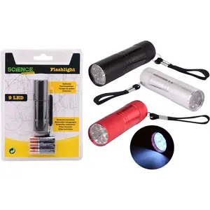 Baterka LED kovová so šnúrkou