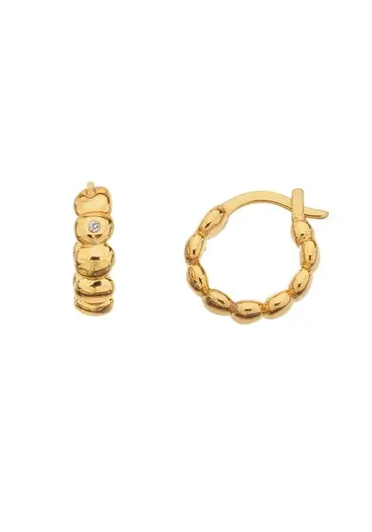 Hot Diamonds Prekrásne pozlátené náušnice s diamantmi Jac Jossa Soul DE659