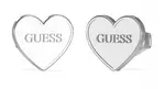 Guess Slušivé oceľové náušnice Srdce JUBE02171JWRHT/U