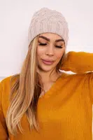 Kesi Čapica s fleece Agnieszka K239 svetlo béžová