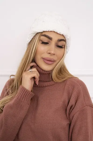 marka niezdefiniowana Čapica с fleece Roma Bis K235 biely