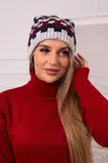 Kesi Dámska čiapka Laila K283 sivá + námornícka modrá