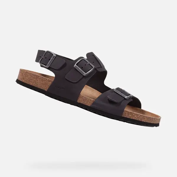 Black men's sandals Geox Ghita - Men's
