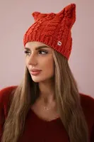 Kesi Čapica s fleece Rabbid K237 ruda