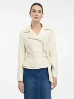 Cream women's faux leather jacket ORSAY - Women's