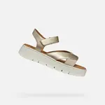 Gold women's sandals Geox Dandra 40 - Women's