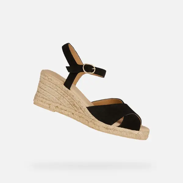 Black women's sandals Geox Gelsa Low - Women's