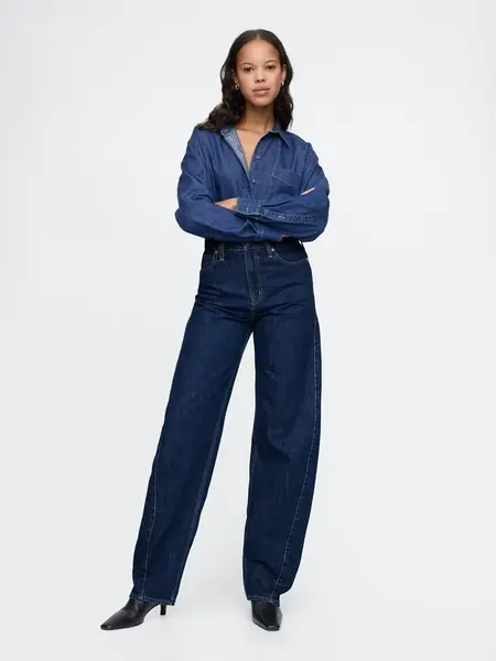 GAP Jeans Barrel High Rise - Women's