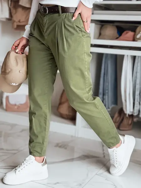 Dámske chinos nohavice MODELA khaki