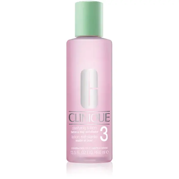 Clinique 3 Steps Clarifying Lotion 3 tonikum pre mastnú a zmiešanú pleť 400 ml