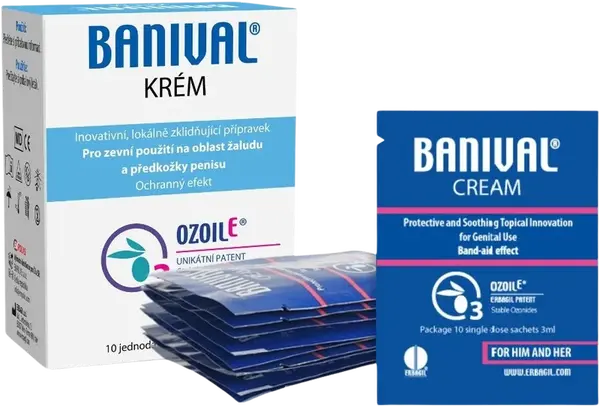 OZONIDY Banival krém na balanitídy a balanopostitídy sáčky 10 x 3 ml