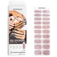 NEONAIL Easy On Gel Stickers nálepky na nechty s použitím UV/LED lampy odtieň M07 20 ks