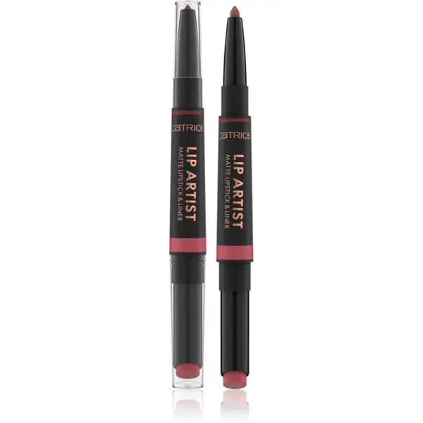 Catrice Lip Artist Matte Lipstick & Liner růž + ceruzka na pery s matným efektom odtieň 020 Never Apart 1.74 g