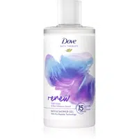 Dove Bath Therapy Renew sprchový a kúpeľový gél Wild Violet & Pink Hibiscus 400 ml