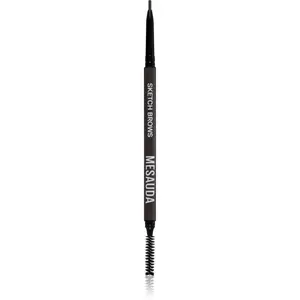 Mesauda Sketch Brows automatická ceruzka na obočie s kefkou odtieň 104 Dark 0.09 g