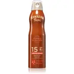 Hawaiian Tropic Glowing Protection Dry Oil Spray ochranný sprej na opaľovanie SPF 15 177 ml