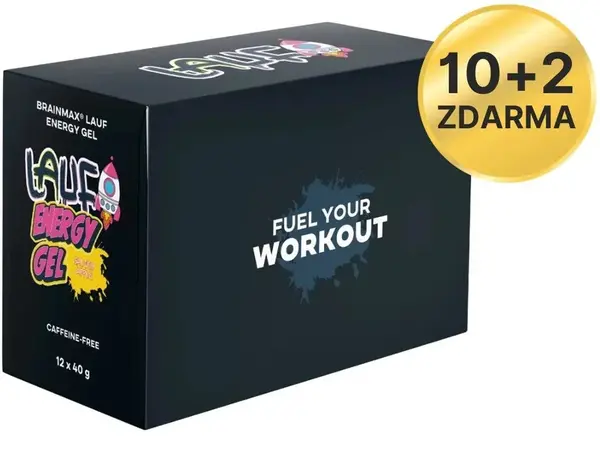 BRAINMAX LAUF Energy Gel Slané jablko bez kofeinu 12 x 40 g