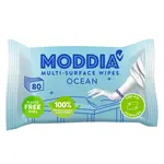 MODDIA Vlhčené upratovacie obrúsky oceán 80 ks
