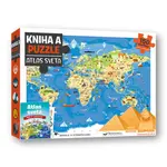 Kniha a puzzle Atlas sveta