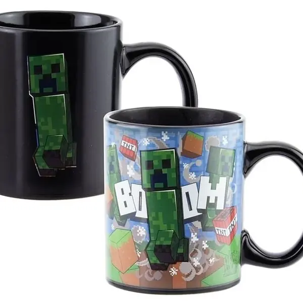 Měnící hrnek Minecraft Creeper 300 ml