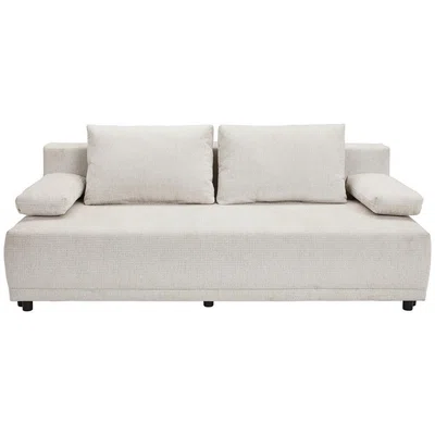 Carryhome ROZKLÁDACÍ POHOVKA, textil, šedobéžová