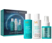 Dárková sada pro uhlazení krepatých a nepoddajných vlasů Moroccanoil Goodbye Frizz + dárek zdarma