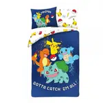 Povlečení Pokémon - Bulbasaur, Squirtle, Charmander, Pikachu ver. 10