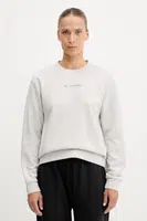 Mikina EA7 Emporio Armani dámská, šedá barva, s potiskem, AF10443.7W000799