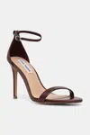 Kožené sandály Steve Madden Tecy vínová barva, 11002956