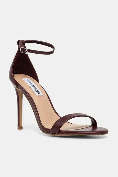 Kožené sandály Steve Madden Tecy vínová barva, 11002956