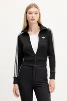 Mikina adidas Originals Firebird dámská, černá barva, s potiskem, JY2613