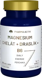 PHARMA ACTIV Magnesium Chelát + Draslík + B6, 60 tablet