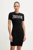 Šaty Versace Jeans Couture černá barva, mini, přiléhavé, 79HAOE05 CJ02E