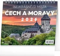 Stolní kalendář Nejkrásnější místa Čech a Moravy 2026