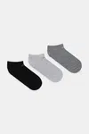 Kotníkové ponožky Calvin Klein 3-pack šedá barva, 701234369