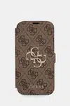 Obal na telefon Guess iPhone 16 6.1" hnědá barva, GUBKP16S4GMGBR