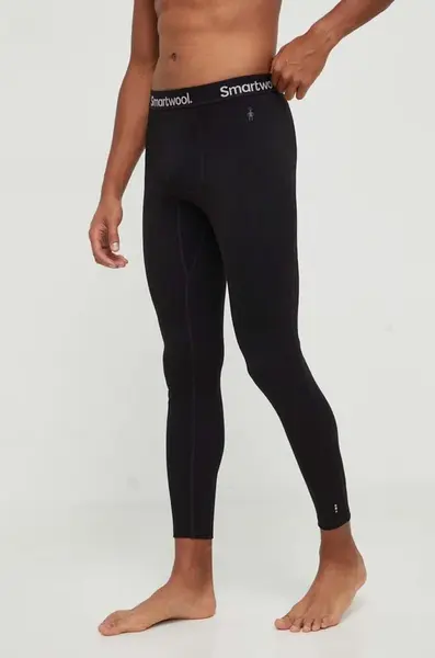 Funkční legíny Smartwool Classic Thermal Merino černá barva