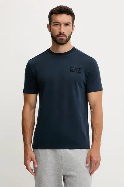 Tričko EA7 Emporio Armani pánské, tmavomodrá barva, AF13862.7M000756