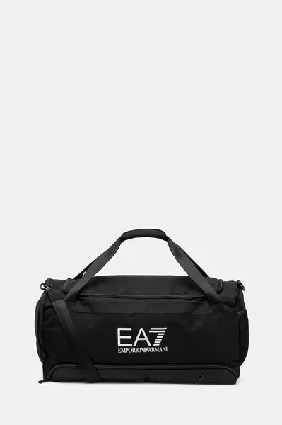 Sportovní taška EA7 Emporio Armani černá barva, AF19722.7X000013