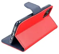 Flipové pouzdro Fancy pro Samsung Galaxy S21 FE, červeno-modrá