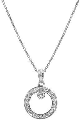 Hot Diamonds Stříbrný náhrdelník s diamantem a topazy Orbit DP929 (řetízek, přívěsek)