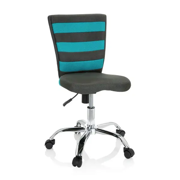 MID.YOU OTOČNÁ ŽIDLE PRO MLADÉ, síťovina, tyrkysová, tmavě šedá