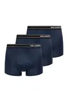 Boxerky Karl Lagerfeld 3-pack pánské, tmavomodrá barva, A1M47084