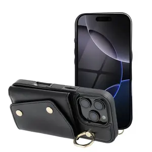 Pouzdro Wallet Case WONDER pro Apple iPhone 16 Pro Max, černá