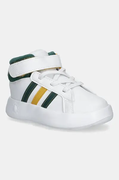Dětské tenisky adidas GRAND COURT MID bílá barva, JP8886