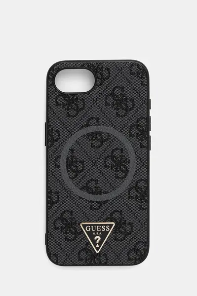 Obal na telefon Guess iPhone 16e černá barva, GUHMPSE4P4TDPK