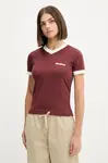 Tričko Dickies dámské, červená barva, DK0A87Q9