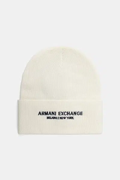 Čepice Armani Exchange béžová barva, XM001637 AF16950