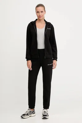 Tepláková souprava EA7 Emporio Armani dámská, černá barva, AF10443.7W000802