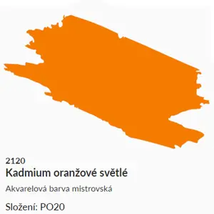 Akvarelová barva Umton 2,6ml – 2120 oranž kadmiová světlá